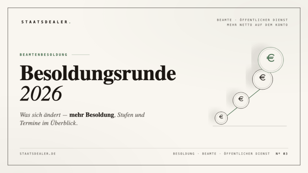 Besoldungsrunde 2026: Wann zahlt dein Bundesland? staatsdealer besoldungsrunde 2026 beitragsbild 1200x675